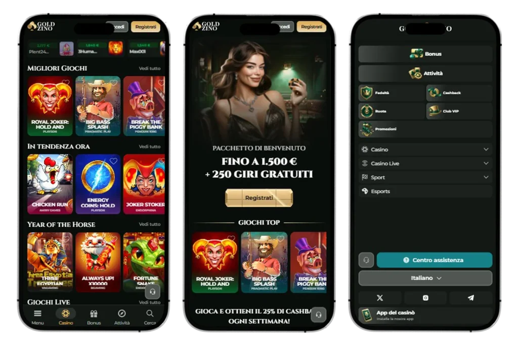 Goldzino Casino app